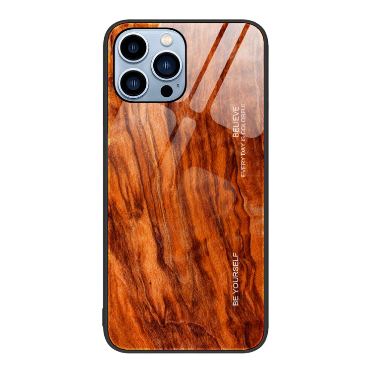 Wood Grain Glass Protective Case, For iPhone 7 Plus, For iPhone 11, For iPhone 14 Plus, For iPhone 14 Pro, For iPhone 14