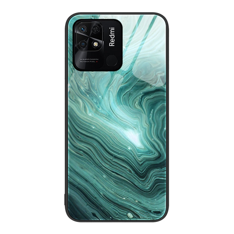 Marble Pattern Glass Protective Phone Case, For Xiaomi Redmi 10C, For Xiaomi Redmi Note 11T Pro, For Xiaomi Redmi K40s, For Xiaomi Redmi K50 Pro, For Xiaomi Redmi K50, For Xiaomi Redmi Note 10 Pro 4G Global