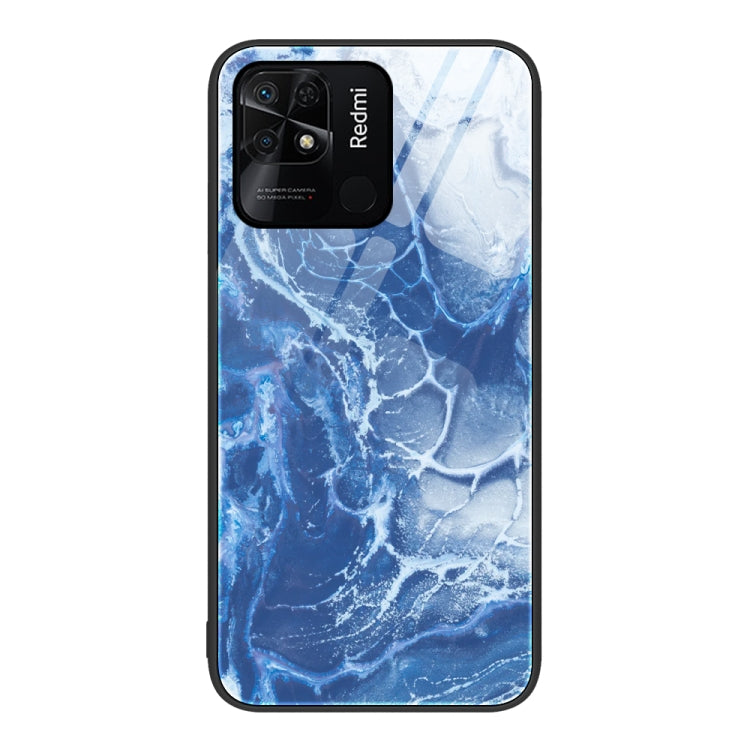 Marble Pattern Glass Protective Phone Case, For Xiaomi Redmi 10C, For Xiaomi Redmi Note 11T Pro, For Xiaomi Redmi K40s, For Xiaomi Redmi K50 Pro, For Xiaomi Redmi K50, For Xiaomi Redmi Note 10 Pro 4G Global