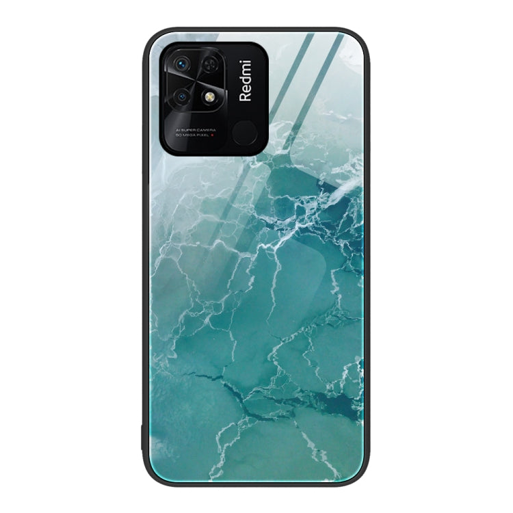 Marble Pattern Glass Protective Phone Case, For Xiaomi Redmi 10C, For Xiaomi Redmi Note 11T Pro, For Xiaomi Redmi K40s, For Xiaomi Redmi K50 Pro, For Xiaomi Redmi K50, For Xiaomi Redmi Note 10 Pro 4G Global