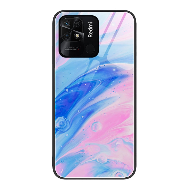Marble Pattern Glass Protective Phone Case, For Xiaomi Redmi 10C, For Xiaomi Redmi Note 11T Pro, For Xiaomi Redmi K40s, For Xiaomi Redmi K50 Pro, For Xiaomi Redmi K50, For Xiaomi Redmi Note 10 Pro 4G Global