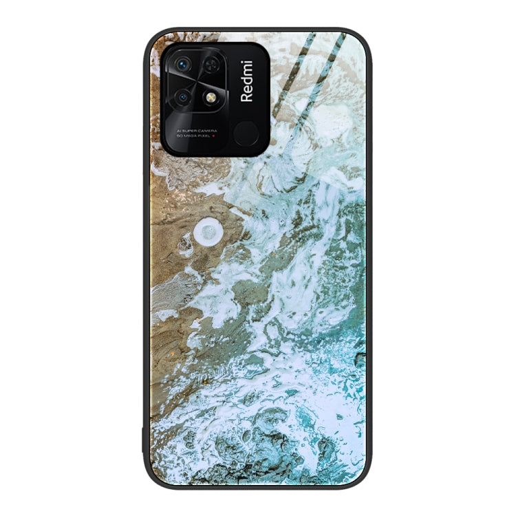 Marble Pattern Glass Protective Phone Case, For Xiaomi Redmi 10C, For Xiaomi Redmi Note 11T Pro, For Xiaomi Redmi K40s, For Xiaomi Redmi K50 Pro, For Xiaomi Redmi K50, For Xiaomi Redmi Note 10 Pro 4G Global