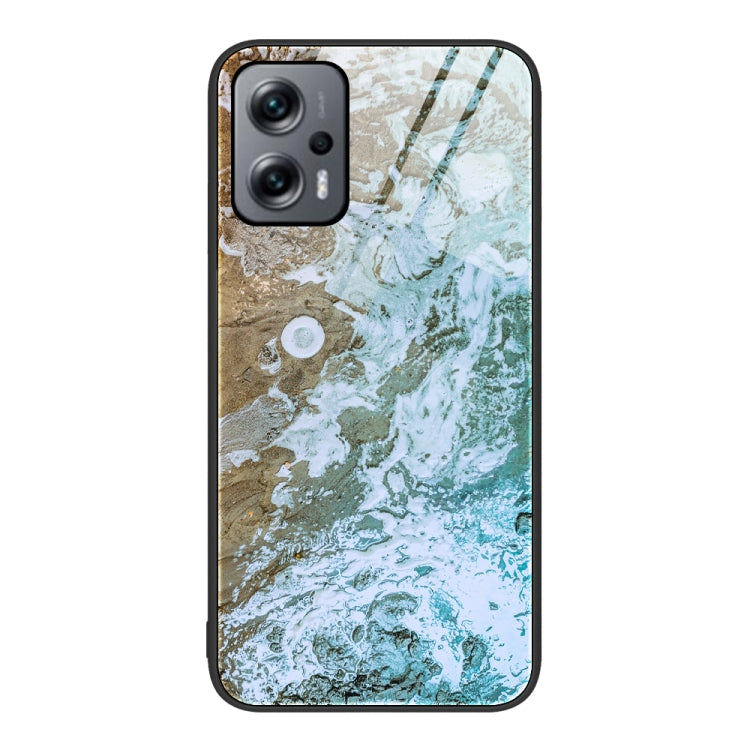 Marble Pattern Glass Protective Phone Case, For Xiaomi Redmi 10C, For Xiaomi Redmi Note 11T Pro, For Xiaomi Redmi K40s, For Xiaomi Redmi K50 Pro, For Xiaomi Redmi K50, For Xiaomi Redmi Note 10 Pro 4G Global