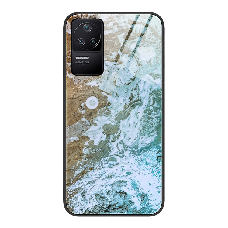 Marble Pattern Glass Protective Phone Case, For Xiaomi Redmi 10C, For Xiaomi Redmi Note 11T Pro, For Xiaomi Redmi K40s, For Xiaomi Redmi K50 Pro, For Xiaomi Redmi K50, For Xiaomi Redmi Note 10 Pro 4G Global