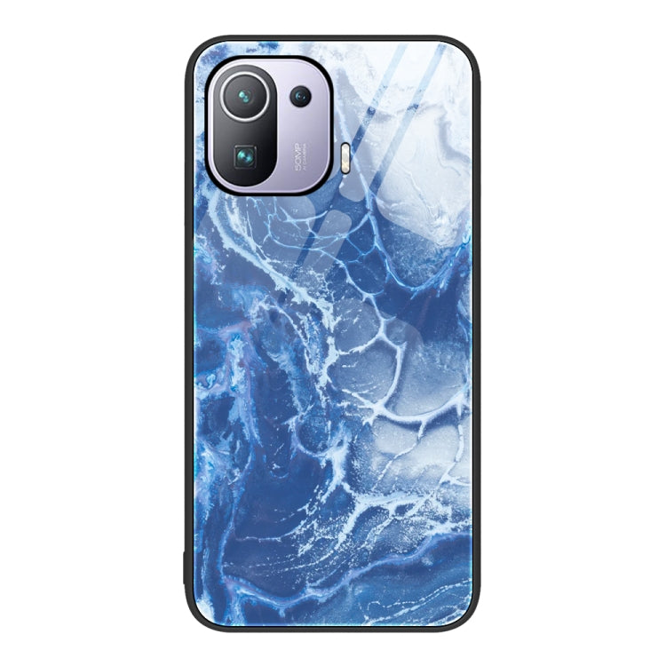Marble Pattern Glass Protective Phone Case, For Xiaomi Redmi Note 11E, For Xiaomi Mi 11 Pro, For Xiaomi Mi 11 Ultra, For Xiaomi 12 Pro, For Xiaomi Poco M4 Pro 5G, For Xiaomi Poco M4 Pro