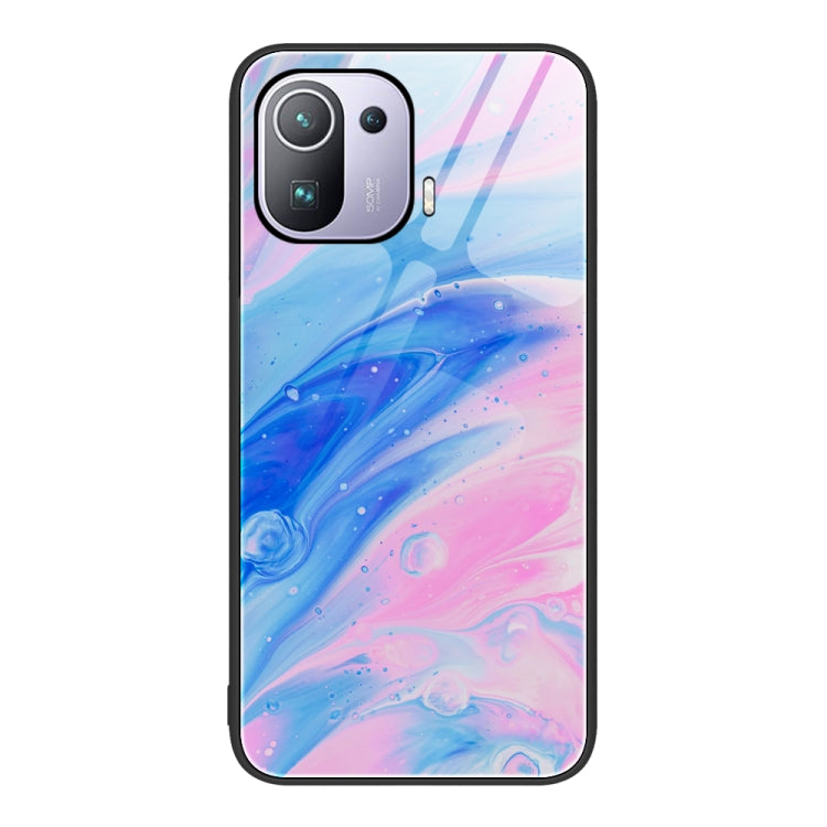 Marble Pattern Glass Protective Phone Case, For Xiaomi Redmi Note 11E, For Xiaomi Mi 11 Pro, For Xiaomi Mi 11 Ultra, For Xiaomi 12 Pro, For Xiaomi Poco M4 Pro 5G, For Xiaomi Poco M4 Pro