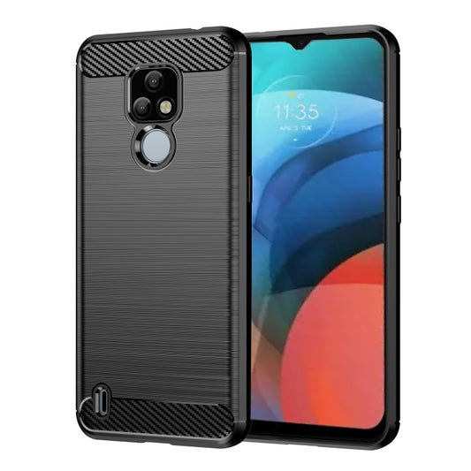 Brushed Texture Carbon Fiber TPU Phone Case, For Lenovo K12 / Motorola Moto E7, For Lenovo K13, For Nokia 2.4, For Nokia 3.4, For Nokia 5.4, For Nokia 1.4, For Nokia X10 / X20, For Nokia 6.3 / 6.4, For Nokia G20, For Nokia XR20, For Nokia G50          ...