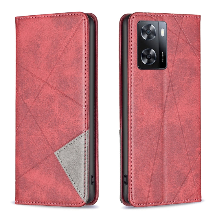 Prismatic Invisible Magnetic Leather Phone Case, For Motorola Moto G42 4G, For Motorola Moto G62, For Nothing Phone 1, For OPPO A57 4G, For Realme C30