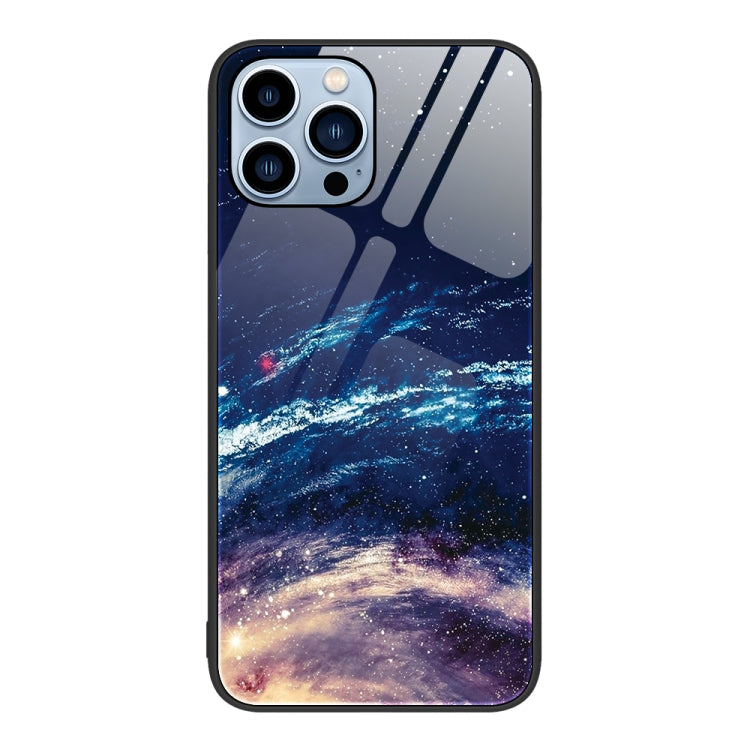 Colorful Painted Glass Phone Case, For iPhone 14, For iPhone 13 Pro Max, For iPhone 13 Pro