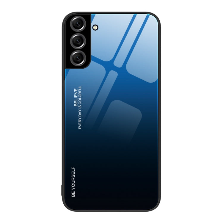 Gradient Color Glass Case, For Samsung Galaxy S22+ 5G