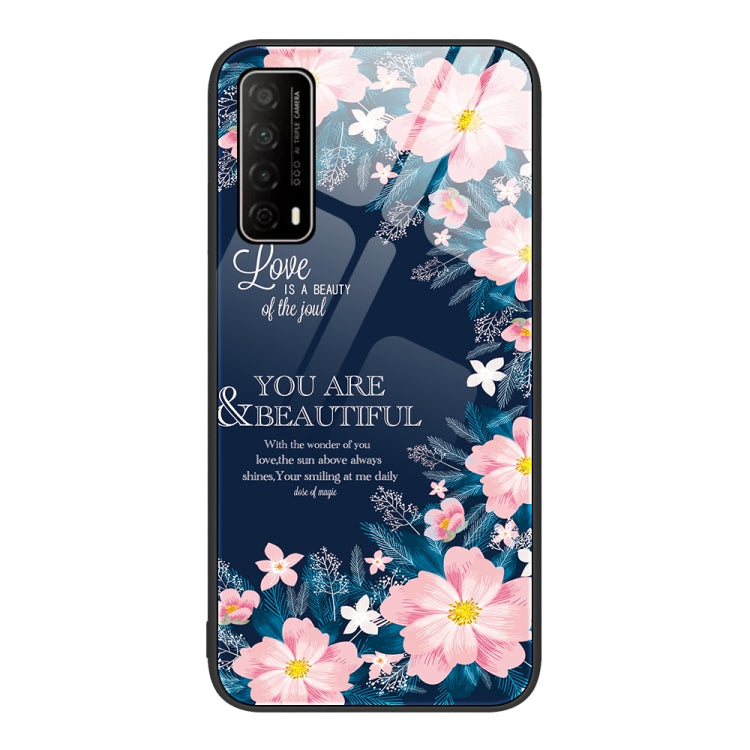 Colorful Painted Glass Phone Case, For Huawei Enjoy 20 SE, For Huawei Enjoy 20 5G, For Huawei Maimang 6