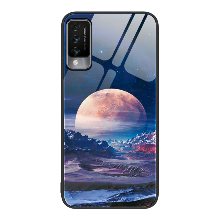 Colorful Painted Glass Phone Case, For Huawei Maimang 7, For Huawei Maimang 10, For Huawei Enjoy 8e