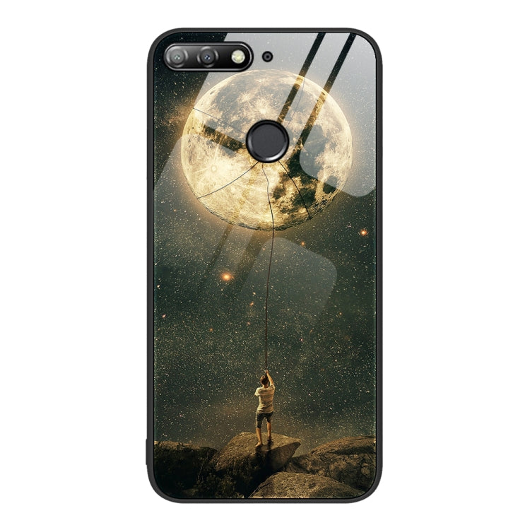 Colorful Painted Glass Phone Case, For Huawei Maimang 7, For Huawei Maimang 10, For Huawei Enjoy 8e