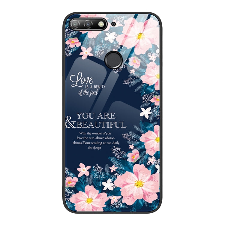 Colorful Painted Glass Phone Case, For Huawei Maimang 7, For Huawei Maimang 10, For Huawei Enjoy 8e