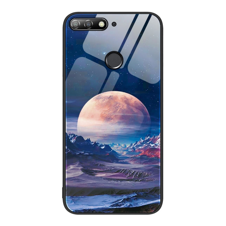 Colorful Painted Glass Phone Case, For Huawei Maimang 7, For Huawei Maimang 10, For Huawei Enjoy 8e