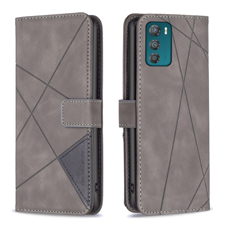 Magnetic Buckle Rhombus Texture Leather Phone Case, For Motorola Moto G42 4G, For Motorola Moto G62, For Nothing Phone 1, For OPPO A57 4G, For Realme C30