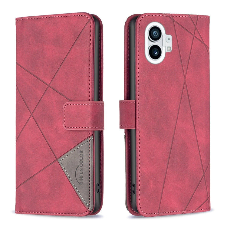 Magnetic Buckle Rhombus Texture Leather Phone Case, For Motorola Moto G42 4G, For Motorola Moto G62, For Nothing Phone 1, For OPPO A57 4G, For Realme C30