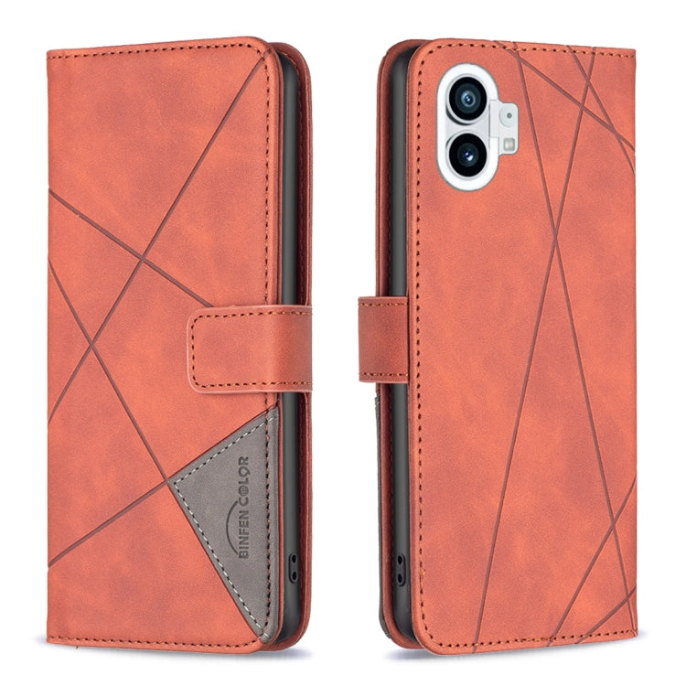 Magnetic Buckle Rhombus Texture Leather Phone Case, For Motorola Moto G42 4G, For Motorola Moto G62, For Nothing Phone 1, For OPPO A57 4G, For Realme C30