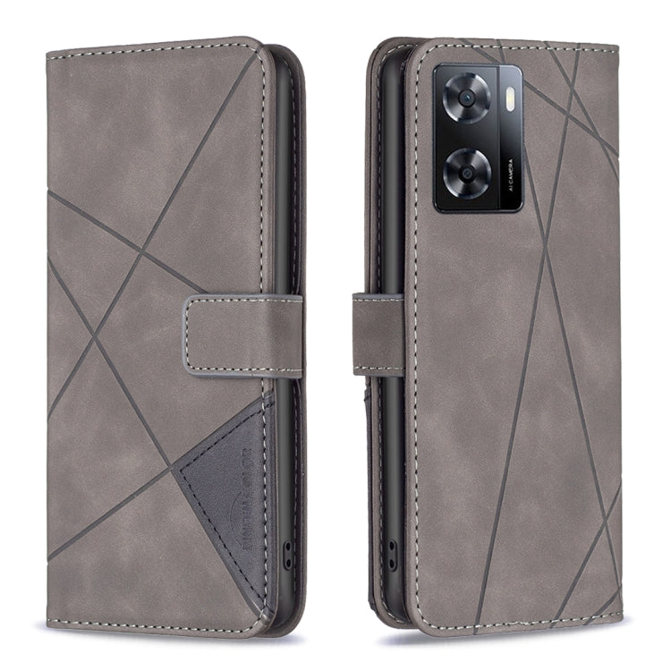 Magnetic Buckle Rhombus Texture Leather Phone Case, For Motorola Moto G42 4G, For Motorola Moto G62, For Nothing Phone 1, For OPPO A57 4G, For Realme C30