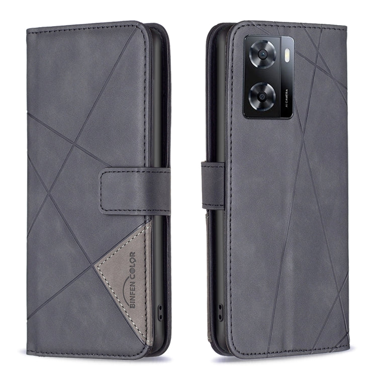 Magnetic Buckle Rhombus Texture Leather Phone Case, For Motorola Moto G42 4G, For Motorola Moto G62, For Nothing Phone 1, For OPPO A57 4G, For Realme C30