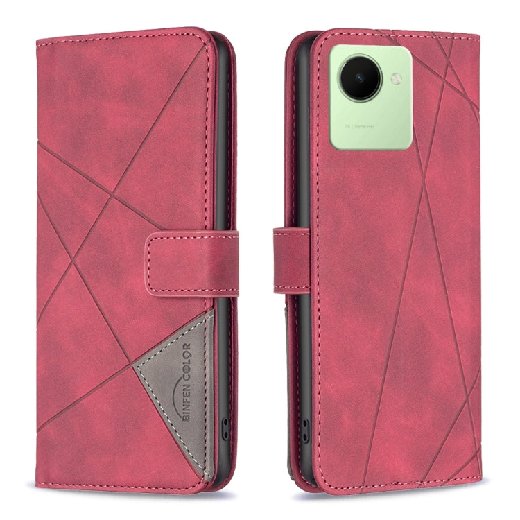 Magnetic Buckle Rhombus Texture Leather Phone Case, For Motorola Moto G42 4G, For Motorola Moto G62, For Nothing Phone 1, For OPPO A57 4G, For Realme C30