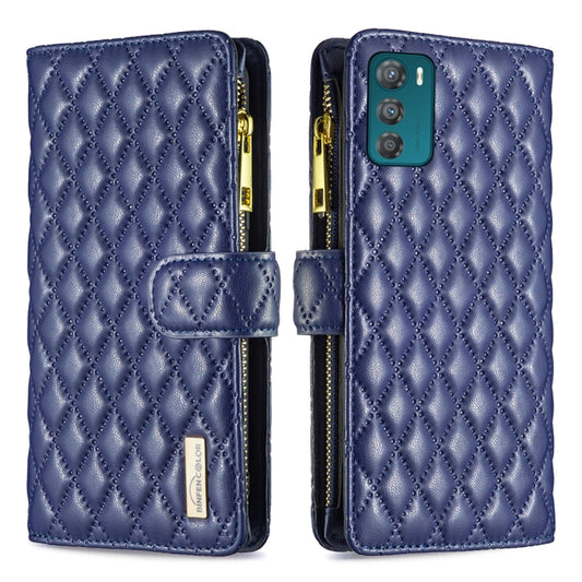 Diamond Lattice Zipper Wallet Leather Flip Phone Case, For Motorola Moto G42 4G, For Motorola Moto G62, For Nothing Phone 1, For OPPO A57 4G, For Realme C30