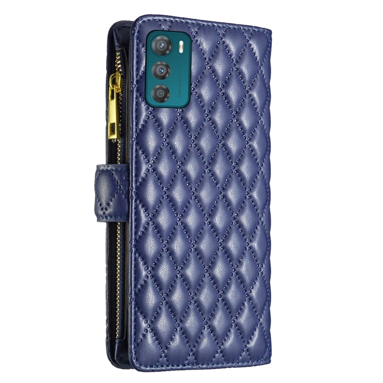 Diamond Lattice Zipper Wallet Leather Flip Phone Case, For Motorola Moto G42 4G, For Motorola Moto G62, For Nothing Phone 1, For OPPO A57 4G, For Realme C30