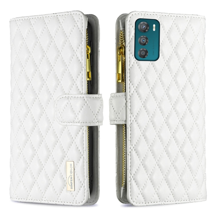 Diamond Lattice Zipper Wallet Leather Flip Phone Case, For Motorola Moto G42 4G, For Motorola Moto G62, For Nothing Phone 1, For OPPO A57 4G, For Realme C30