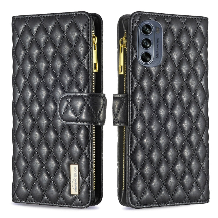 Diamond Lattice Zipper Wallet Leather Flip Phone Case, For Motorola Moto G42 4G, For Motorola Moto G62, For Nothing Phone 1, For OPPO A57 4G, For Realme C30