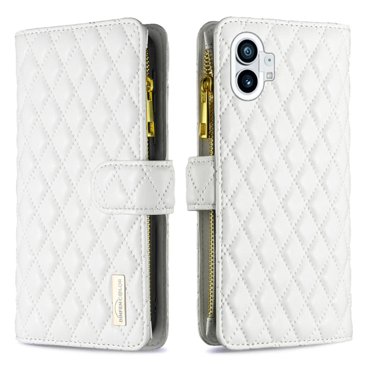Diamond Lattice Zipper Wallet Leather Flip Phone Case, For Motorola Moto G42 4G, For Motorola Moto G62, For Nothing Phone 1, For OPPO A57 4G, For Realme C30