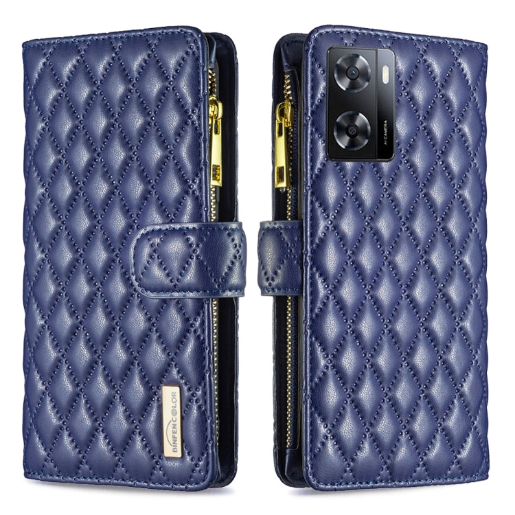 Diamond Lattice Zipper Wallet Leather Flip Phone Case, For Motorola Moto G42 4G, For Motorola Moto G62, For Nothing Phone 1, For OPPO A57 4G, For Realme C30