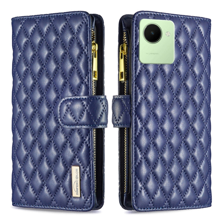 Diamond Lattice Zipper Wallet Leather Flip Phone Case, For Motorola Moto G42 4G, For Motorola Moto G62, For Nothing Phone 1, For OPPO A57 4G, For Realme C30
