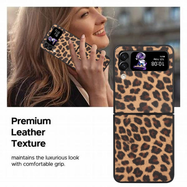 Leather Shockproof Protective Phone Case, For Samsung Galaxy Z Flip3 5G, For Samsung Galaxy Z Flip4