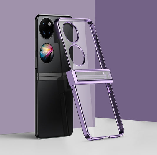 Electroplating PC Full Coverage Shockproof Phone Case, For Huawei P50 Pocket