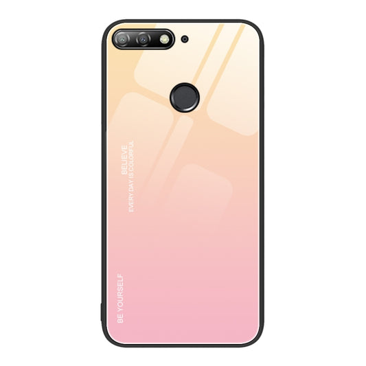 Gradient Color Glass Case, For Huawei Enjoy 8e, For Huawei Enjoy 20 Plus 5G, For Huawei Enjoy 20 SE, For Huawei Enjoy 20 5G, For Huawei Maimang 6, For Huawei Maimang 7