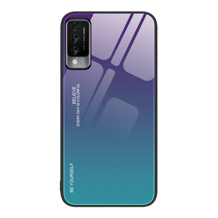 Gradient Color Glass Case, For Huawei Maimang 10