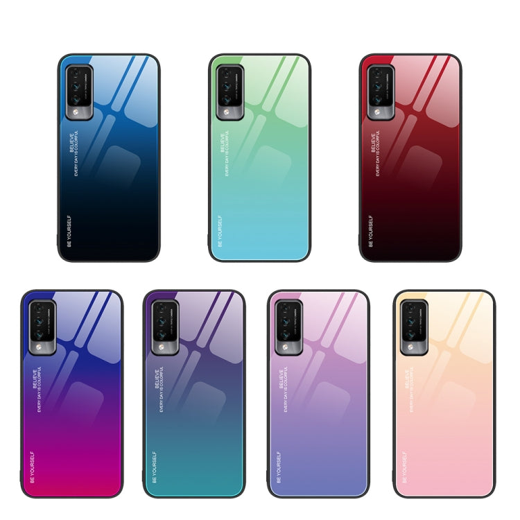 Gradient Color Glass Case, For Huawei Maimang 10