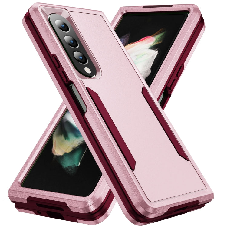 PC + TPU Shockproof All Inclusive Phone Case with Holder, For Samsung Galaxy Z Fold4
