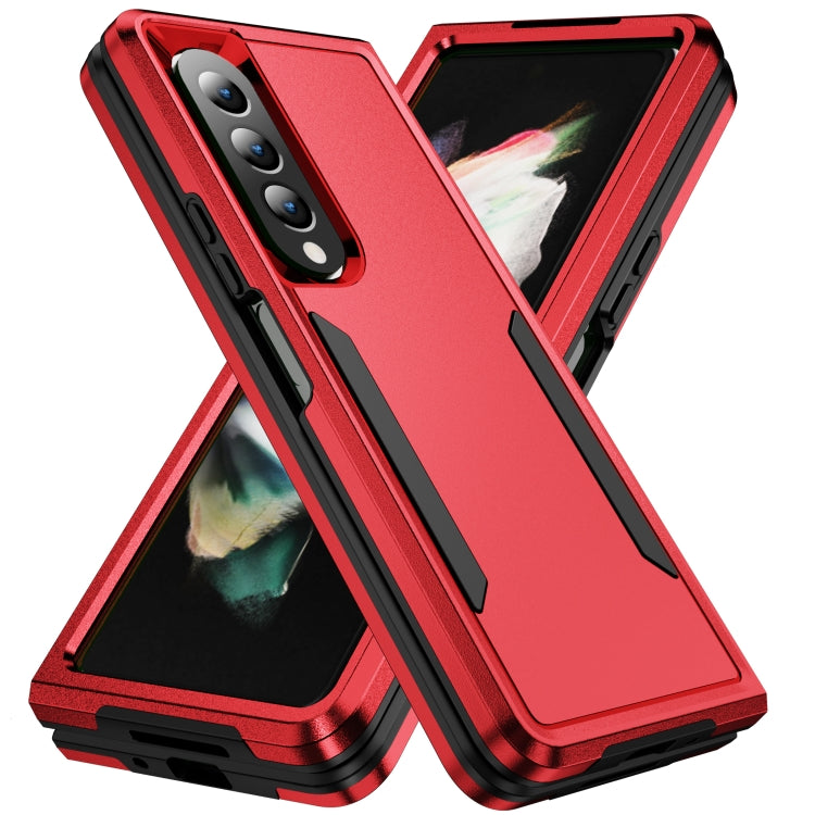 PC + TPU Shockproof All Inclusive Phone Case with Holder, For Samsung Galaxy Z Fold4