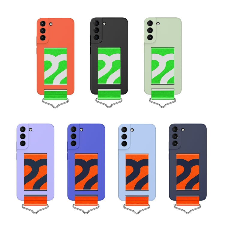 Slim Wrist Strap Bracket PC Phone Case, For Samsung Galaxy S22 5G, For Samsung Galaxy S22+ 5G, For Samsung Galaxy S22 Ultra 5G