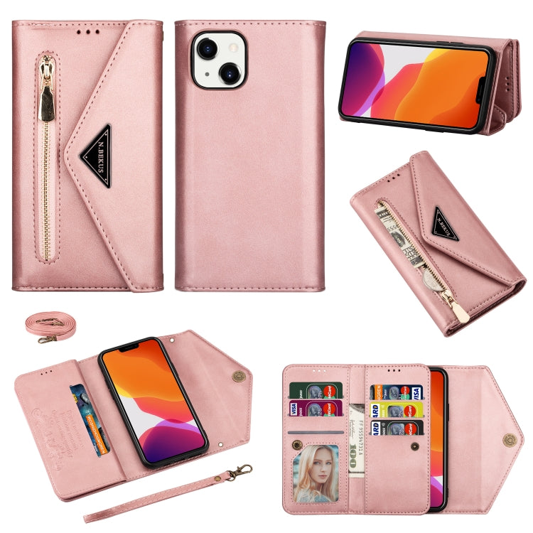 Skin Feel Zipper Horizontal Flip Leather Case, For iPhone 14, For iPhone 14 Max, For iPhone 14 Pro, For iPhone 14 Pro Max