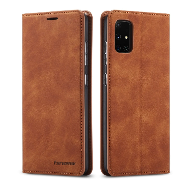 Forwenw Dream Series Oil Edge Strong Magnetism Horizontal Flip Leather Case with Holder & Card Slots & Wallet & Photo Frame, For Galaxy A51, For Galaxy A71, For Xiaomi Redmi Note 8 Pro, For Xiaomi Redmi Note 8, For Galaxy S20, For Galaxy S20 Plus      ...