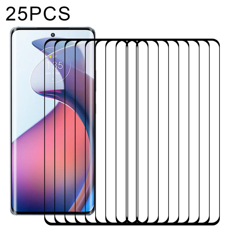 25 PCS 3D Curved Edge Full Screen Tempered Glass Film, For Motorola Moto X30 Pro (25 PCS), For Motorola Moto S30 Pro / Edge 30 Fusion (25 PCS)
