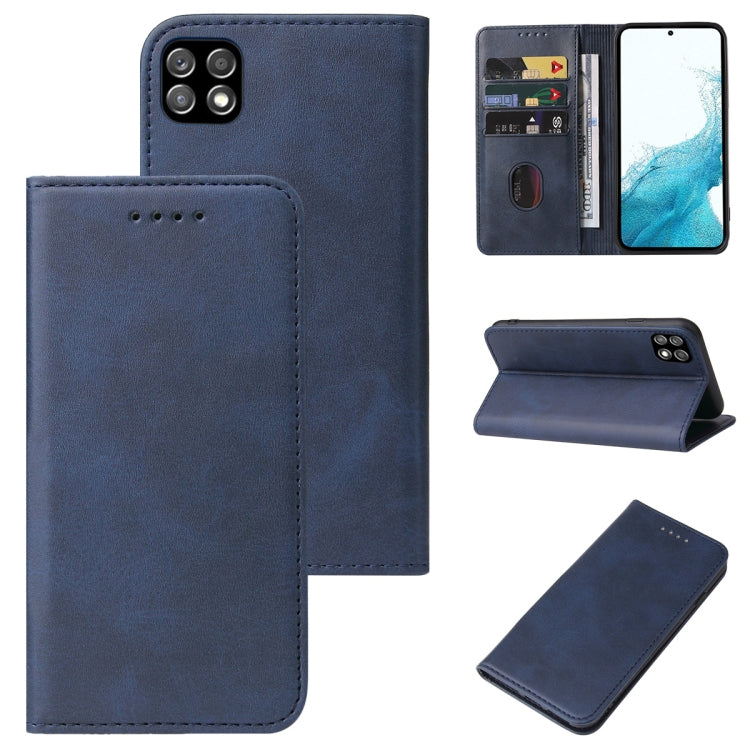 Calf Texture Magnetic Flip Leather Phone Case, For Samsung Galaxy A03s, For Samsung Galaxy A13 5G, For Samsung Galaxy A22 5G, For Samsung Galaxy A33 5G, For Samsung Galaxy A82 5G, For Samsung Galaxy S22 5G, For Samsung Galaxy S22+ 5G                   ...