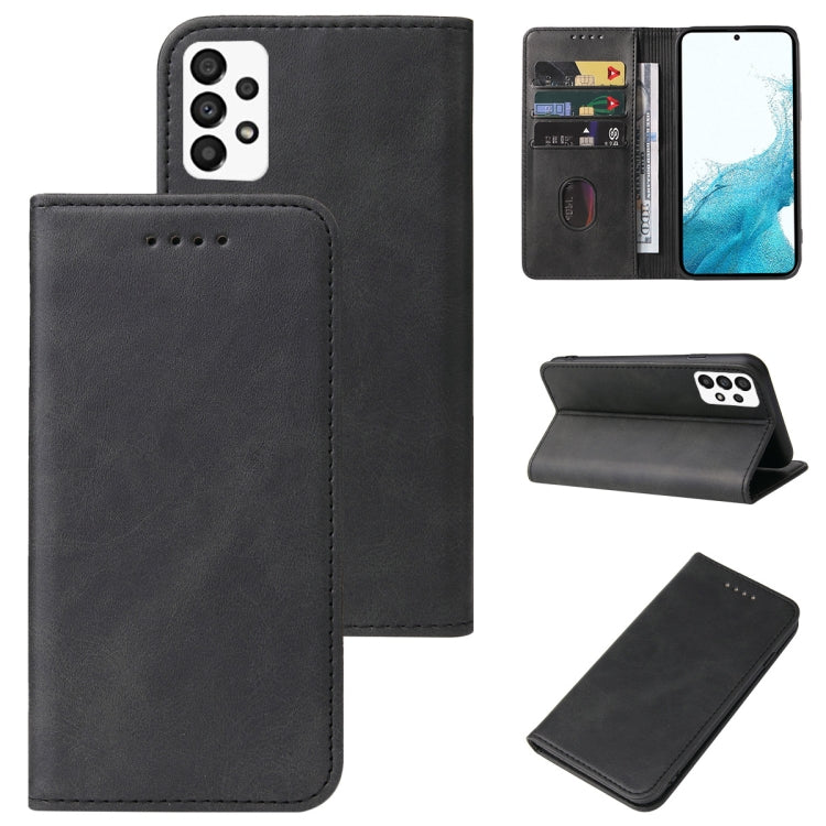 Calf Texture Magnetic Flip Leather Phone Case, For Samsung Galaxy A03s, For Samsung Galaxy A13 5G, For Samsung Galaxy A22 5G, For Samsung Galaxy A33 5G, For Samsung Galaxy A82 5G, For Samsung Galaxy S22 5G, For Samsung Galaxy S22+ 5G                   ...