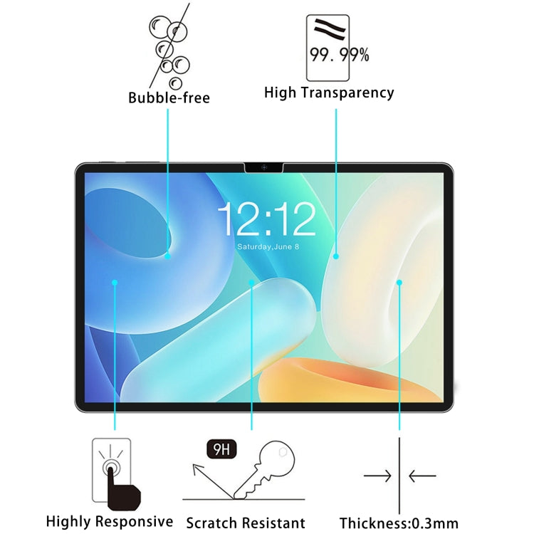 9H 0.3mm Explosion-proof Tempered Glass Film, For Teclast M40 Air (1 PC), For Teclast P25 (1 PC)