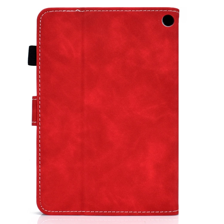 Cowhide Texture Smart Leather Tablet Case, For Amazon Kindle Fire 7 2022