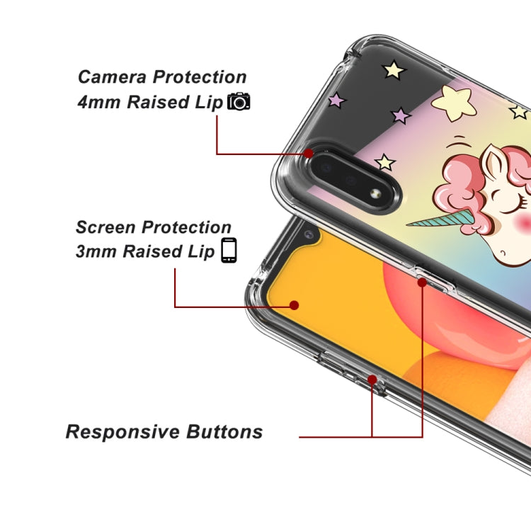 2 In 1 PC + TPU Card Pattern Transparent Protective Case, For Galaxy A01, For Galaxy A21, For Galaxy S20, For Galaxy S20+, For Galaxy S20 Ultra