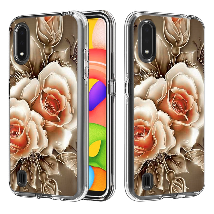 2 In 1 PC + TPU Card Pattern Transparent Protective Case, For Galaxy A01, For Galaxy A21, For Galaxy S20, For Galaxy S20+, For Galaxy S20 Ultra
