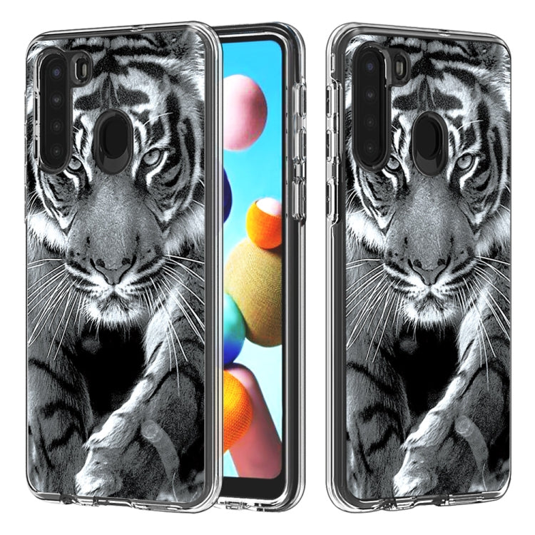 2 In 1 PC + TPU Card Pattern Transparent Protective Case, For Galaxy A01, For Galaxy A21, For Galaxy S20, For Galaxy S20+, For Galaxy S20 Ultra